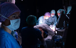 Césarienne participative à Sion. Photo Hôpital du Valais - Joakim Faiss 
